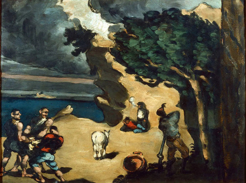 โจรและลา - Paul Cézanne