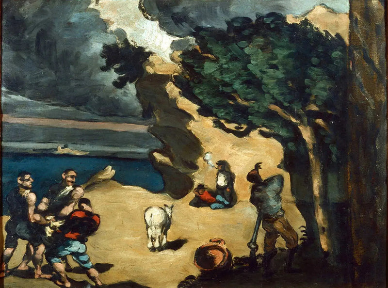 โจรและลา - Paul Cézanne