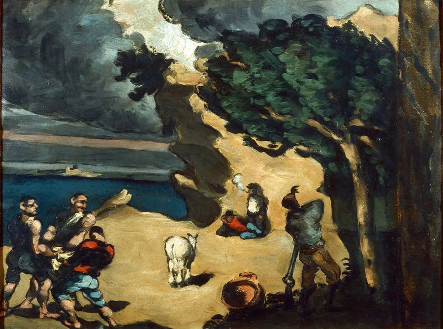 โจรและลา - Paul Cézanne