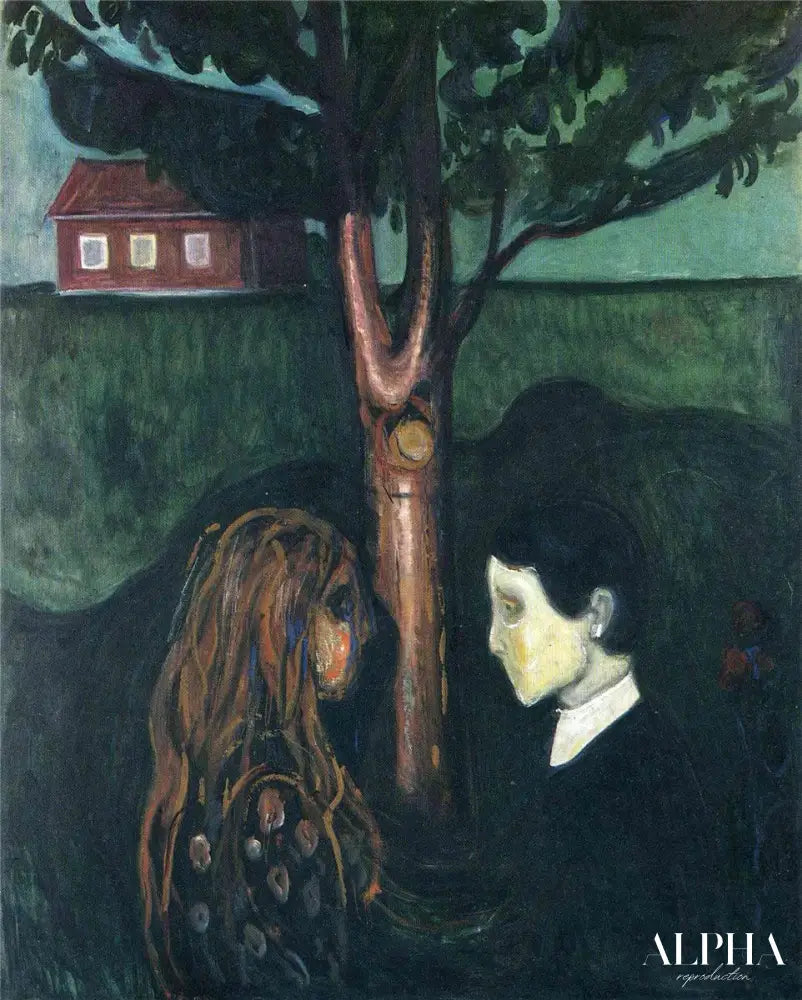 Les Yeux dans les yeux - Edvard Munch - Reproductions de tableaux et peintures haut de gamme