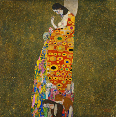 Reproduction du tableau « L'Espoir - Gustav Klimt » par Alpha Reproduction en peinture à l’huile