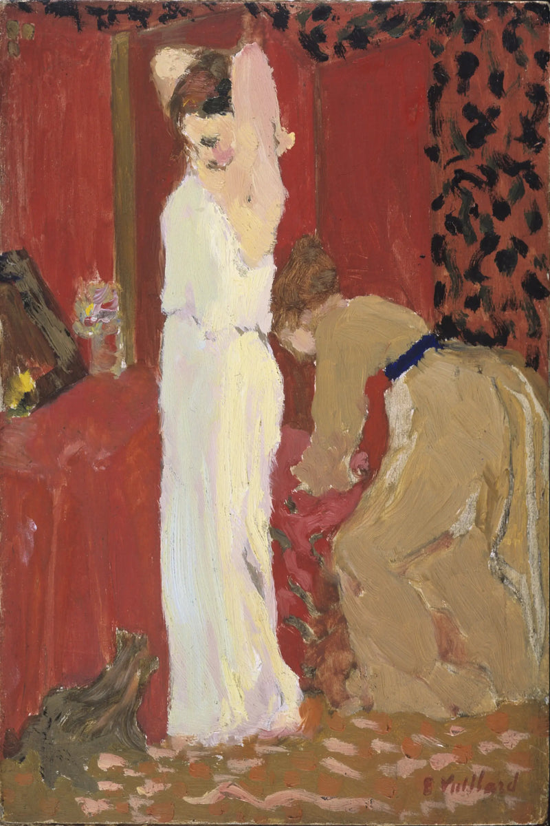การทดลอง ; นักแสดงหญิงในห้องแต่งตัว - Édouard Vuillard