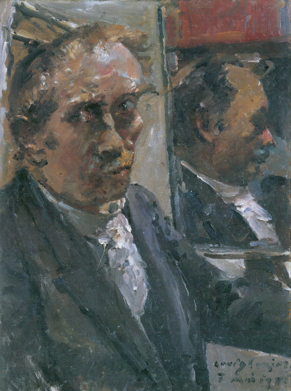 Letztes Selbstporträt - Lovis Corinth image 1 reproduction artisanale de tableau