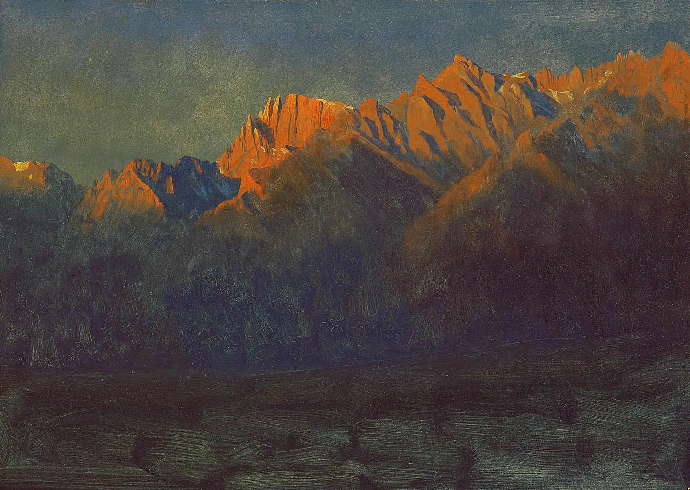Lever de soleil dans les Sierras - Albert Bierstadt - Alpha Reproduction