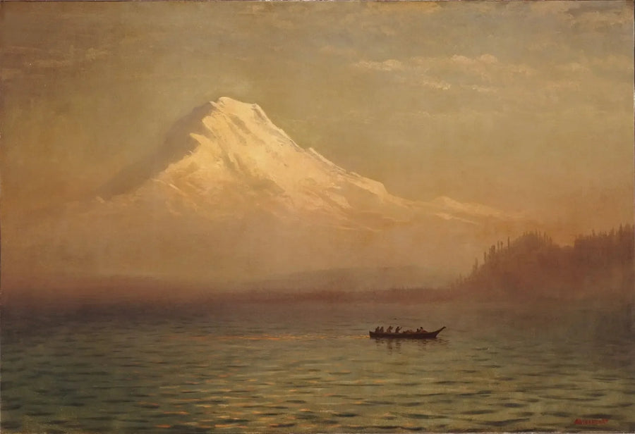 พระอาทิตย์ขึ้นบนภูเขา Tacoma - Albert Bierstadt