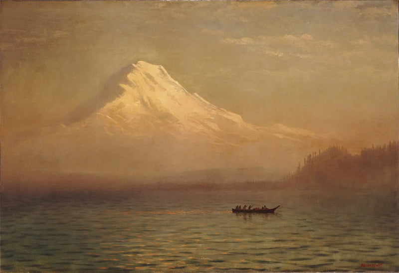 พระอาทิตย์ขึ้นบนภูเขา Tacoma - Albert Bierstadt