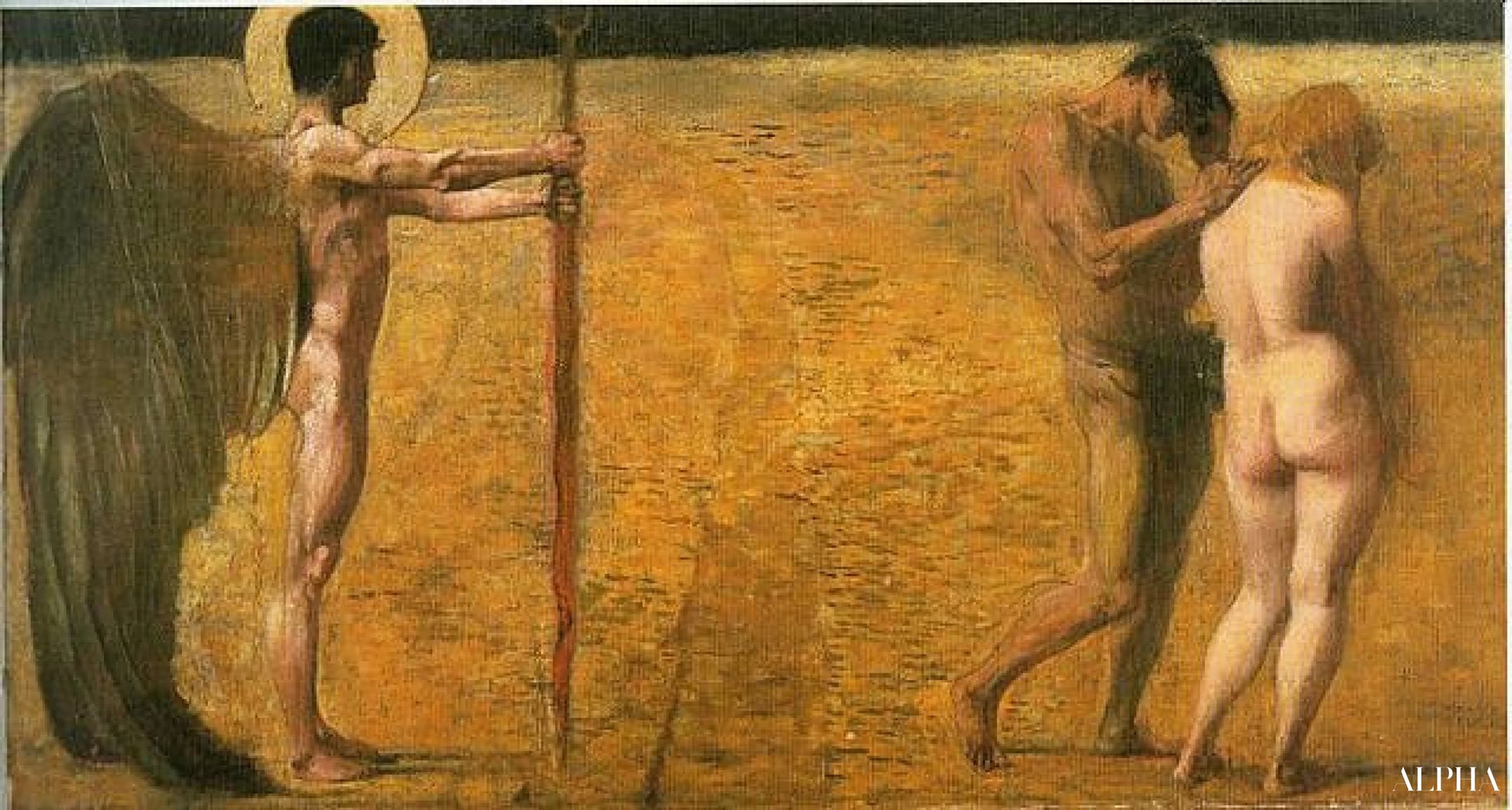 The Expulsion from Paradise - Franz von Stuck Reproductions of Paintings in Oil