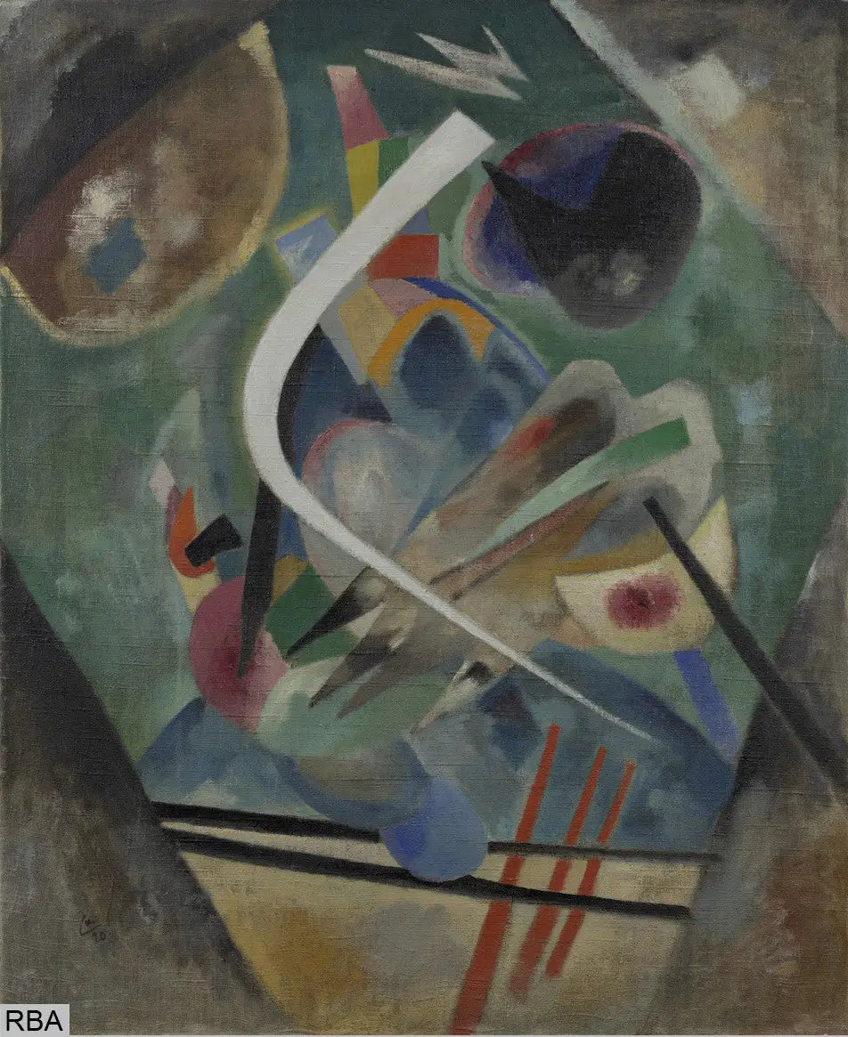 Ligne blanche - Vassily Kandinsky image 1 copie de tableau peinte à la main