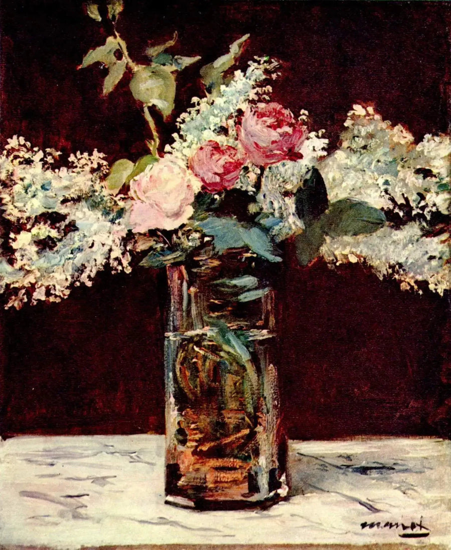 ลิลล่าและกุหลาบ - Édouard Manet