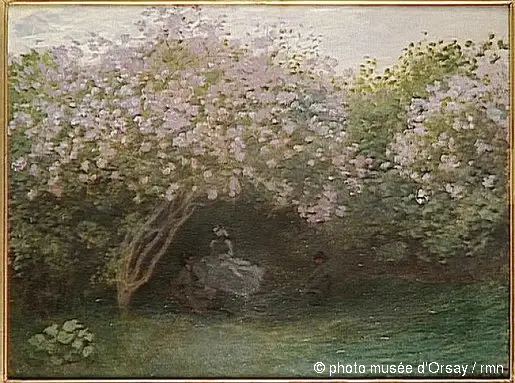 ลิลลัส, ท้องฟ้าหม่น - Claude Monet
