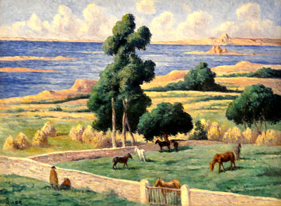 L’île à bois Kermouster Lézardrieux - Maximilien Luce - Alpha Reproduction