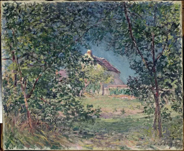 Lisière de forêt au printemps - Alfred Sisley image 1 reproduction réalisée par Alpha Reproduction