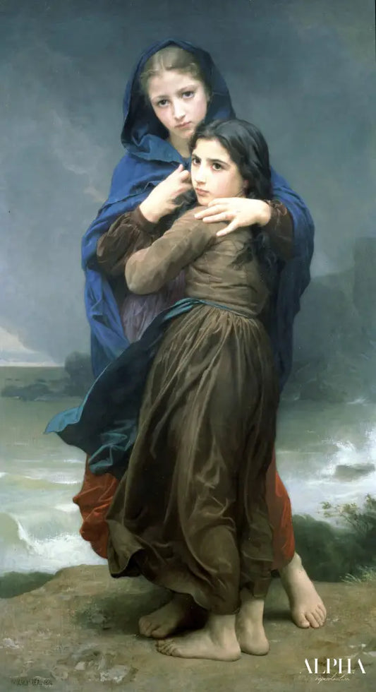 Loin de chez nous - William Bouguereau - Reproductions de tableaux et peintures haut de gamme