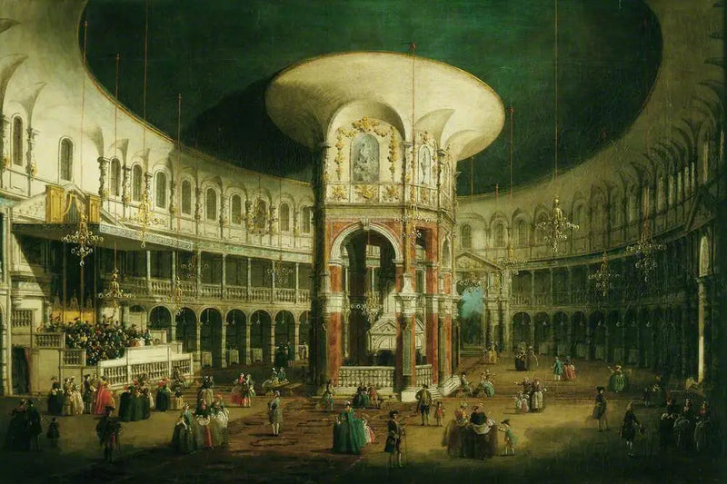 ลอนดอน : ภายในของ La Rotonde de Ranelagh - Canaletto