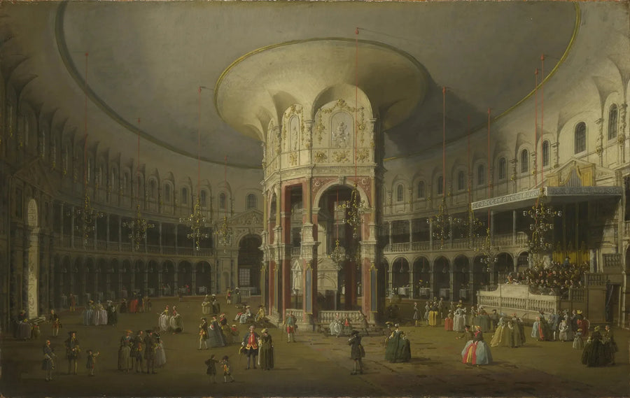 ลอนดอน : ภายในของ La Rotonde de Ranelagh - Canaletto