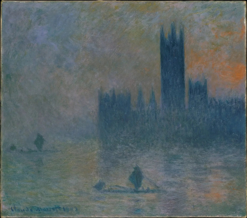 ลอนดอน, รัฐสภา (เอฟเฟกต์หมอก) - Claude Monet