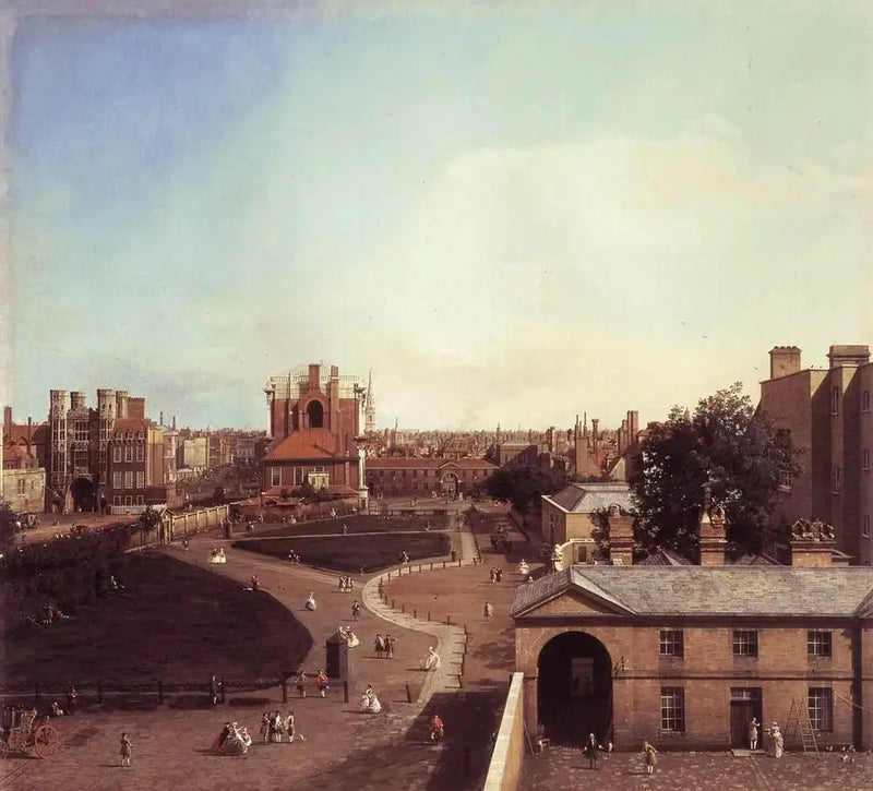 ลอนดอน : ไวท์ฮอลล์ และ Privy Garden จาก Richmond House - Canaletto