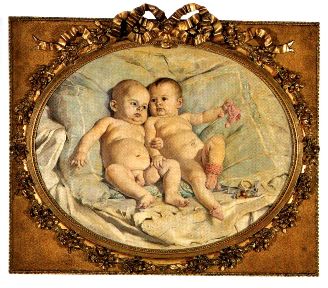 Los Morochos. - Arturo Michelena image 1 reproduction artisanale de tableau