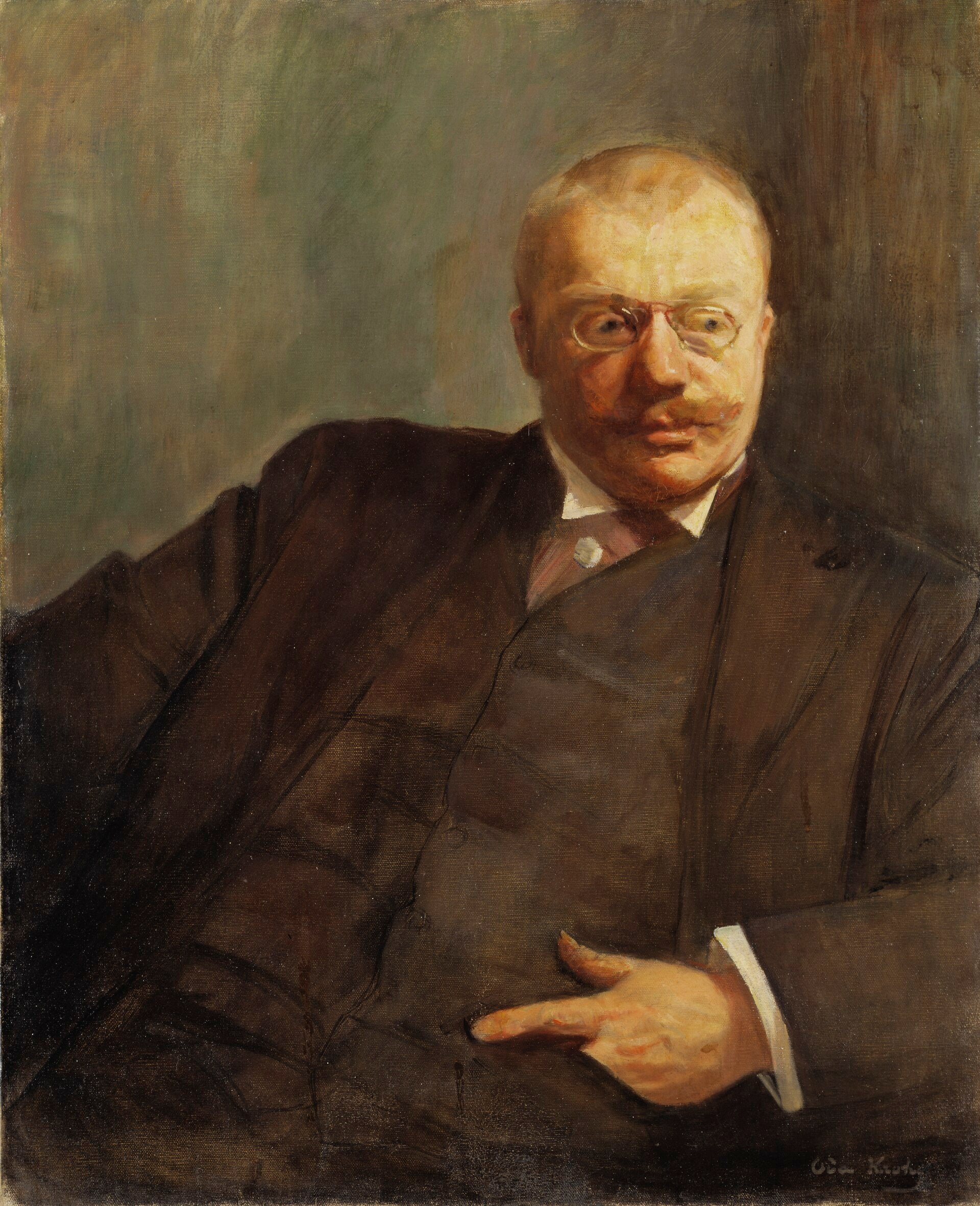 Gunnar Heiberg, l’auteur, Oda Krohg, 1900, peinture à l’huile