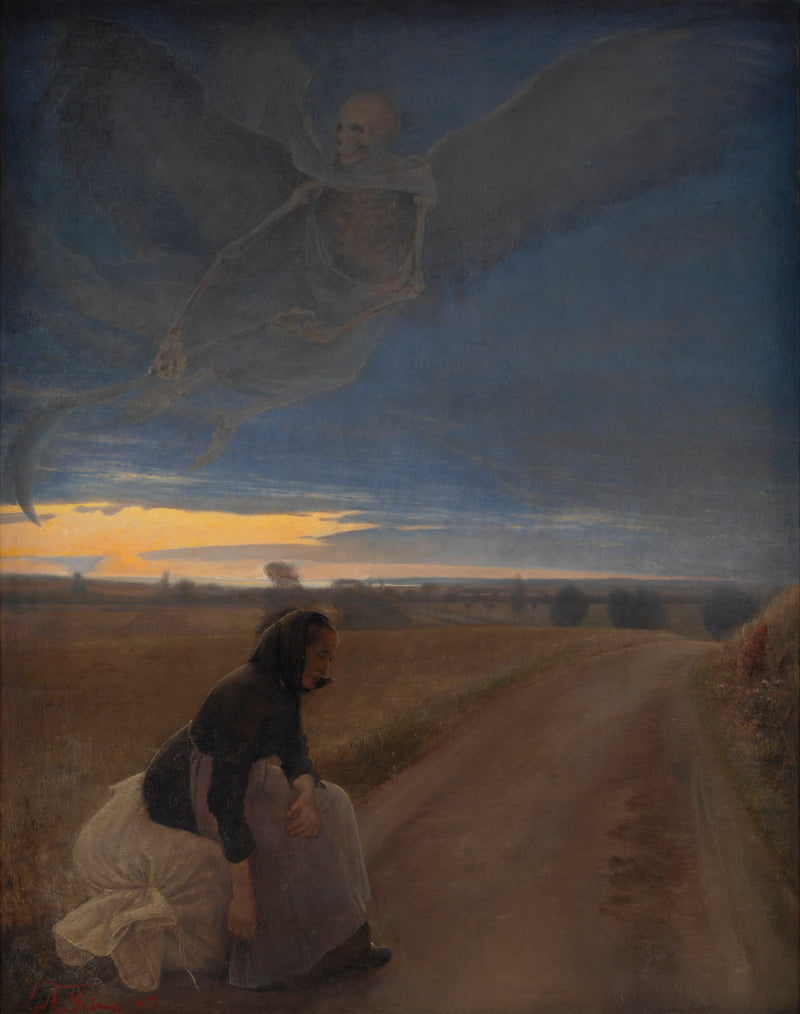 Soirée : la vieille femme et la Mort - L. A. Ring