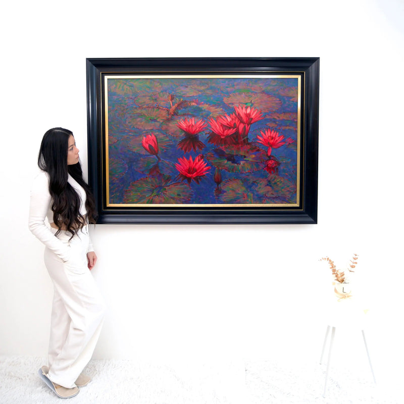 ดอกบัวสีชมพู | 80x120ซม.
