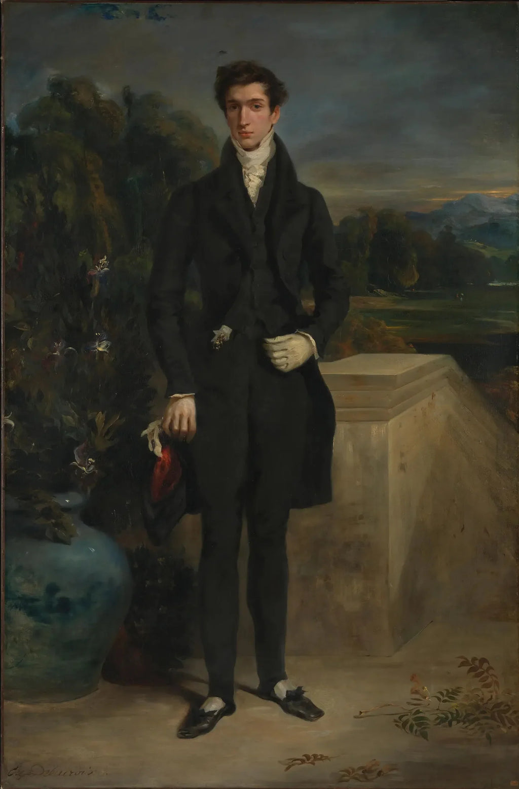 Louis-Auguste Schwiter - Eugène Delacroix image 2 tableau peint à l’huile sur toile
