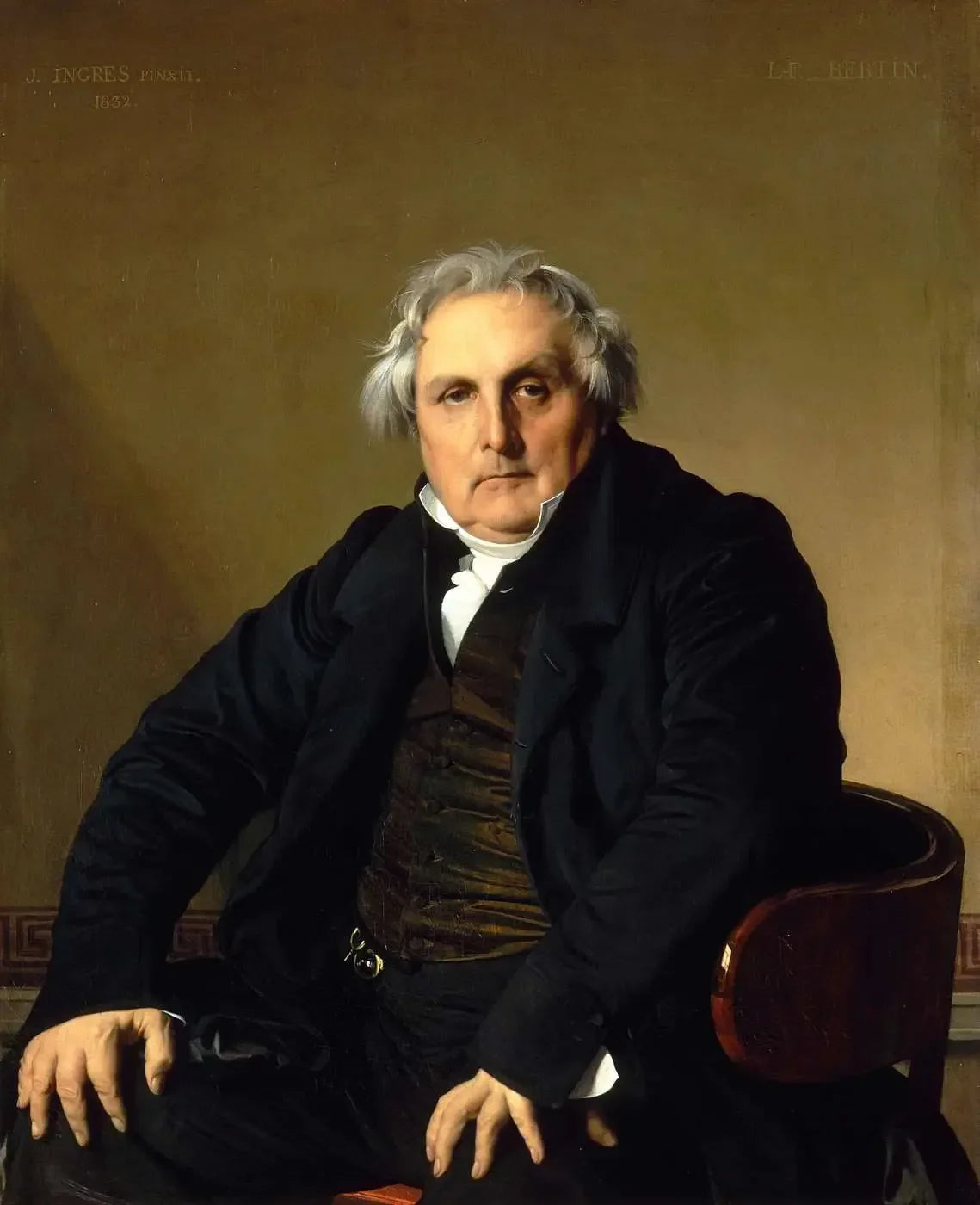 Louis-François Bertin - Jean-Auguste-Dominique Ingres image 1 copie peinte à la main à l’huile