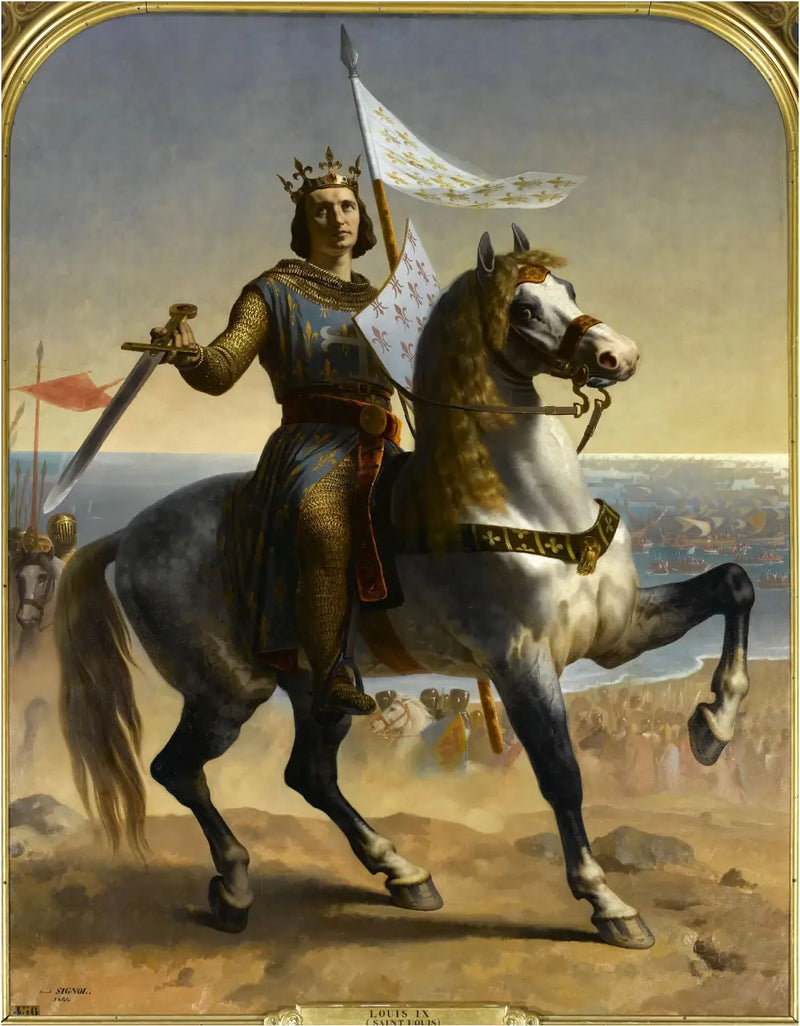 หลุยส์ที่ 9 หรือที่รู้จักในชื่อเซนต์หลุยส์ พระมหากษัตริย์แห่งฝรั่งเศส (1215-1270) - Émile Signol