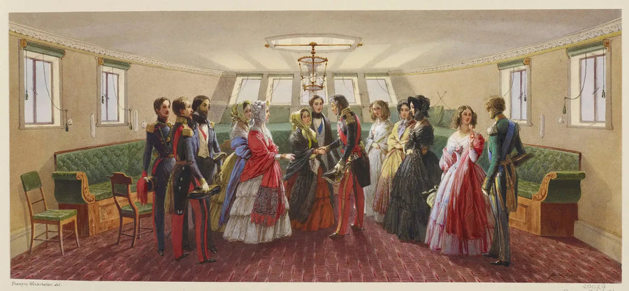 ลูอิส-ฟิลิปป์ กำลังอำลา พระราชินีวิกตอเรีย บนเรือยอชต์พระราชา - ฟรานซ์ ซาเวอร์ วินเทอร์ฮัลเทอร์
