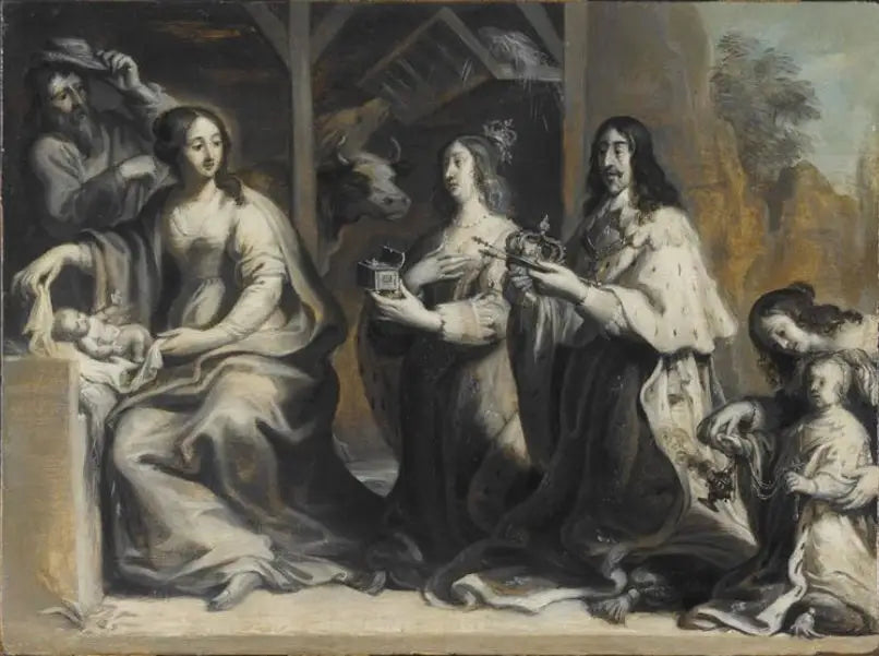 Louis XIII et Anne d’Autriche offrant le royaume à la Vierge lors de la Nativité - Juste d’Egmont - Alpha Reproduction