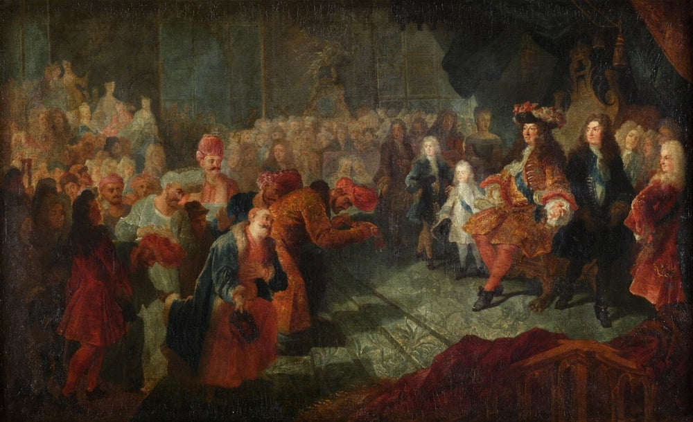 Louis XIV reçoit les envoyés de la Perse - Antoine Coypel image 1 reproduction artisanale de tableau