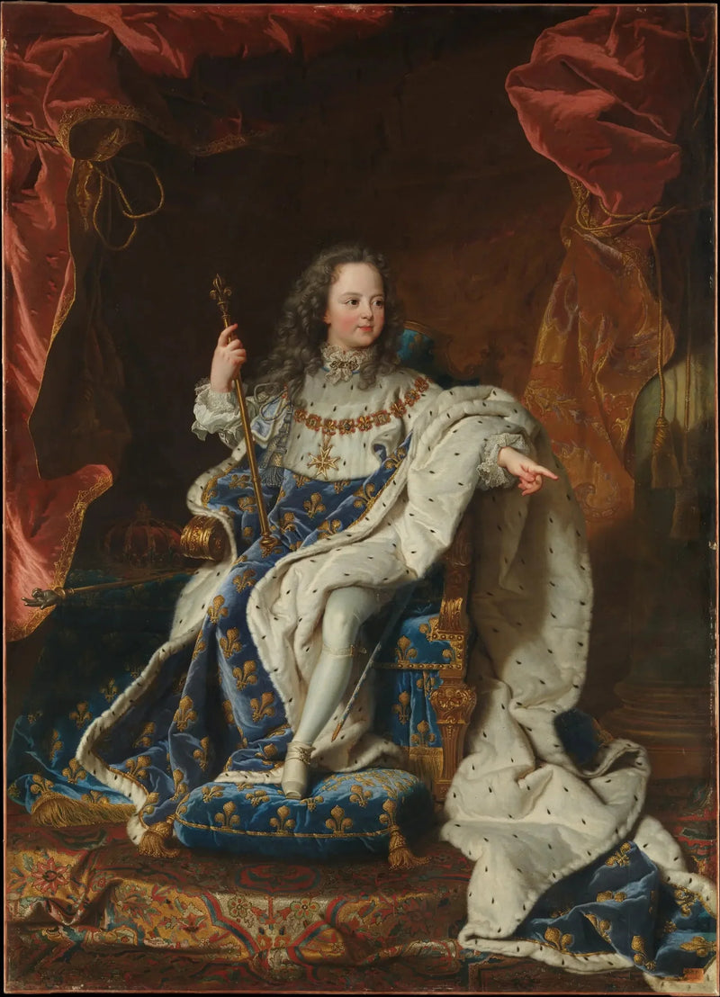 หลุยส์ที่ 15 แห่งฝรั่งเศส, เด็ก - Hyacinthe Rigaud