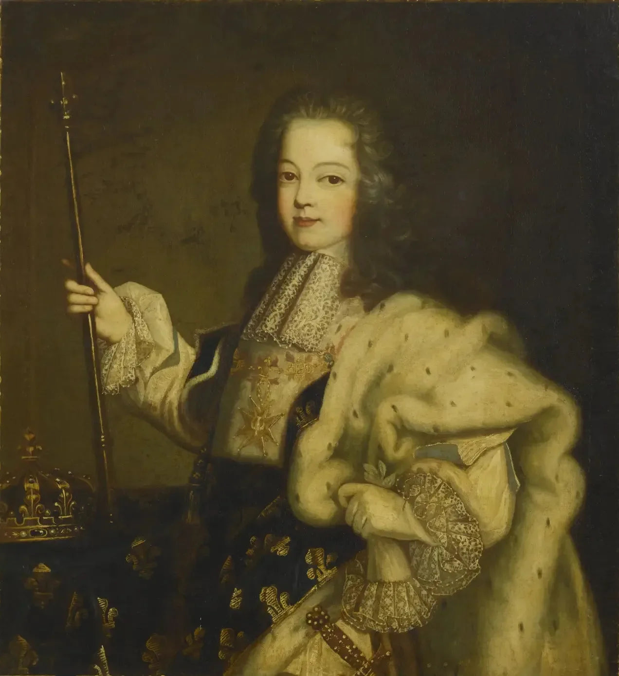 Louis XV, roi de France (1710-1774) - Hyacinthe Rigaud image 1 reproduction artisanale de tableau