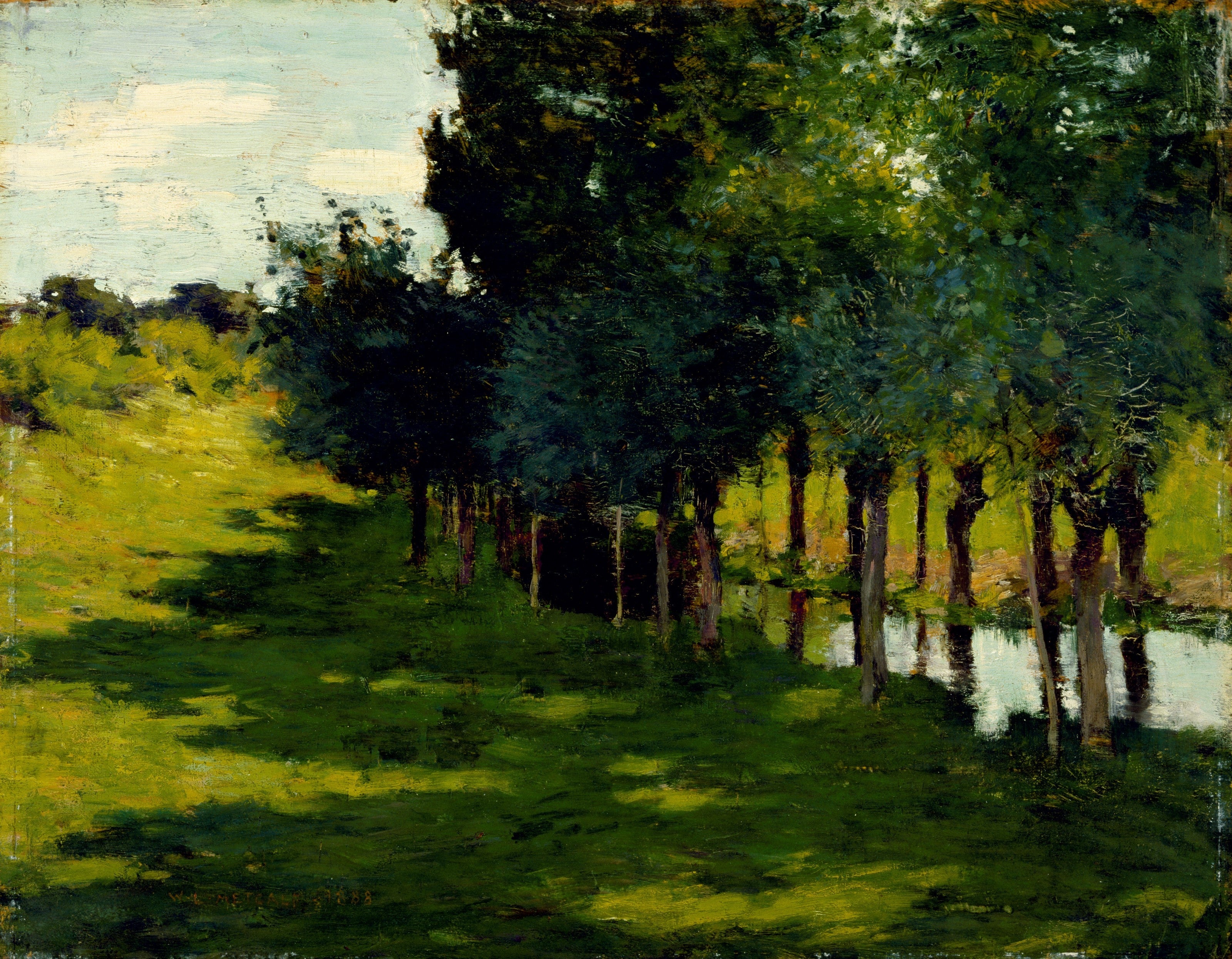 Lumière du soleil et ombre - Willard Metcalf - Alpha Reproduction
