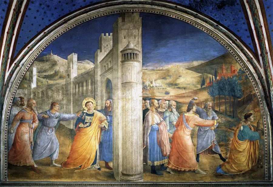 แว่นตาผนังด้านบนของโบสถ์ Nicoline - Fra Angelico