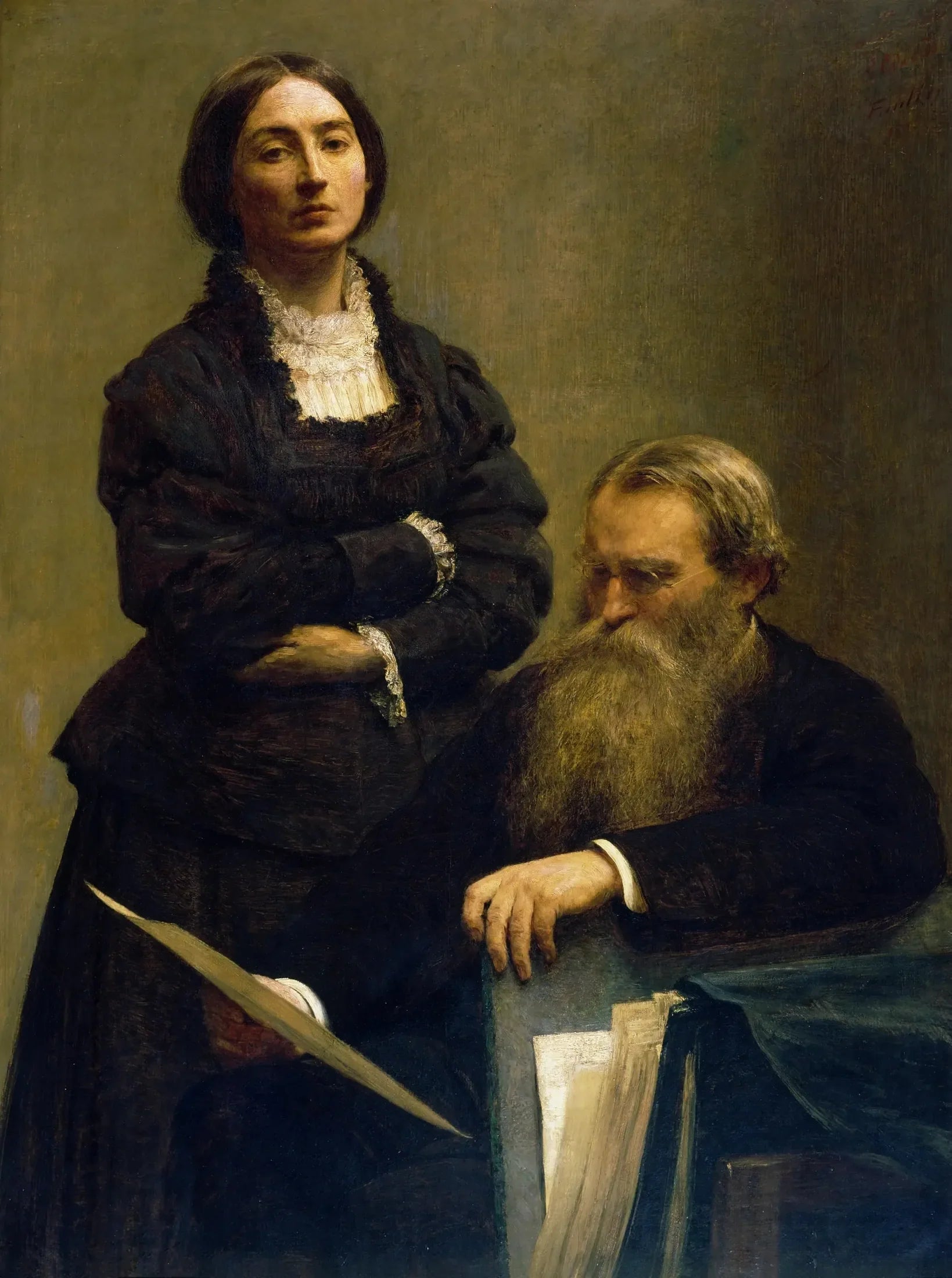 M. et Mme Edwin Edwards - Henri Fantin-Latour image 1 tableau peint à l’huile sur toile
