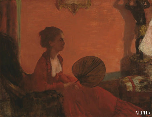 Madame Camus en rouge - Edgar Degas - Reproductions de tableaux et peintures haut de gamme