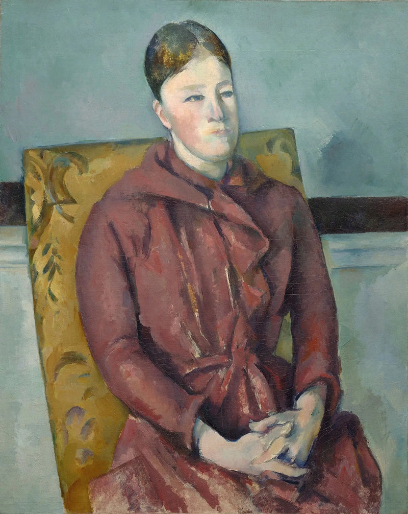 มาดามเซซานน์ในชุดเดรสสีแดง - Paul Cézanne