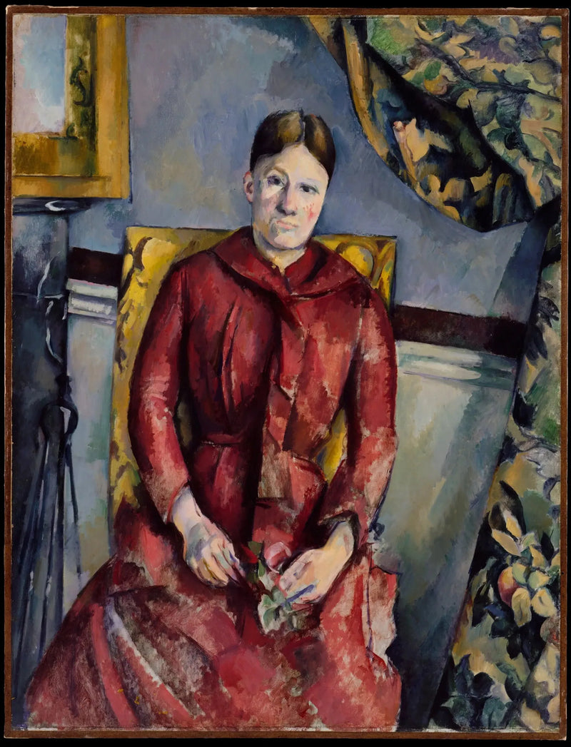 มาดามเซซานน์ในชุดเดรสสีแดง - Paul Cézanne