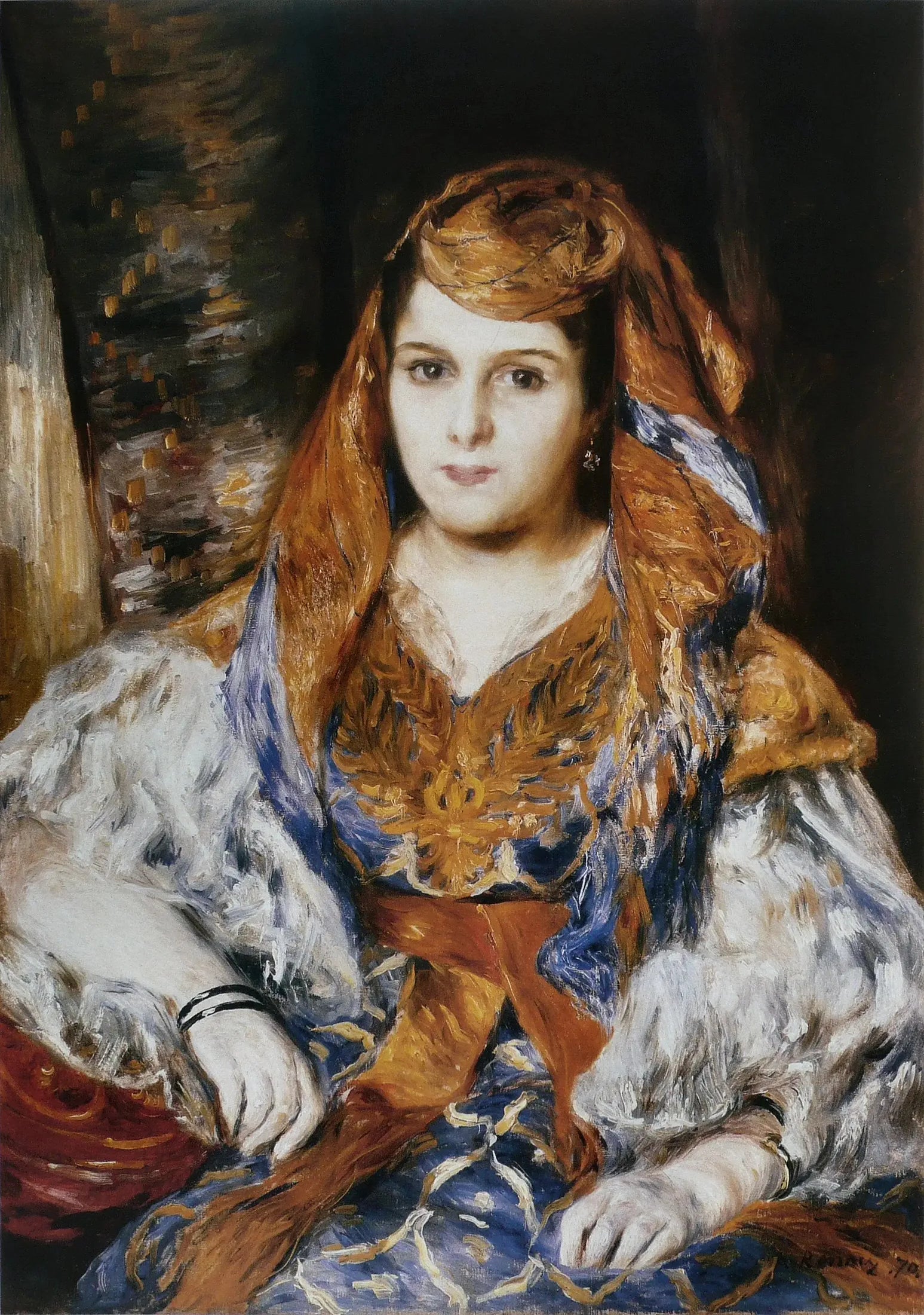 Madame Clémentine Valensi Stora - Pierre-Auguste Renoir image 1 reproduction d’œuvre d’art à l’huile