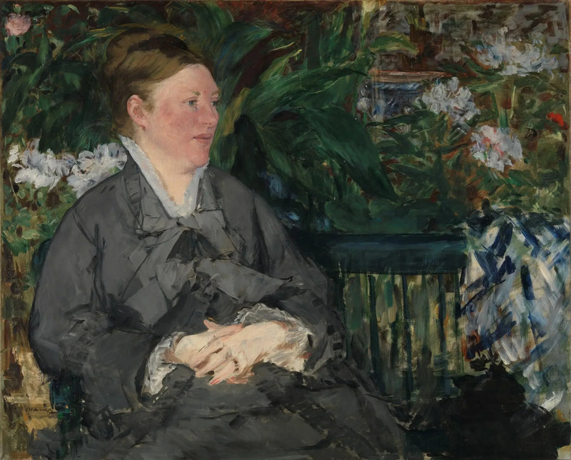 คุณผู้หญิง Édouard Manet ในเรือนกระจก - Édouard Manet