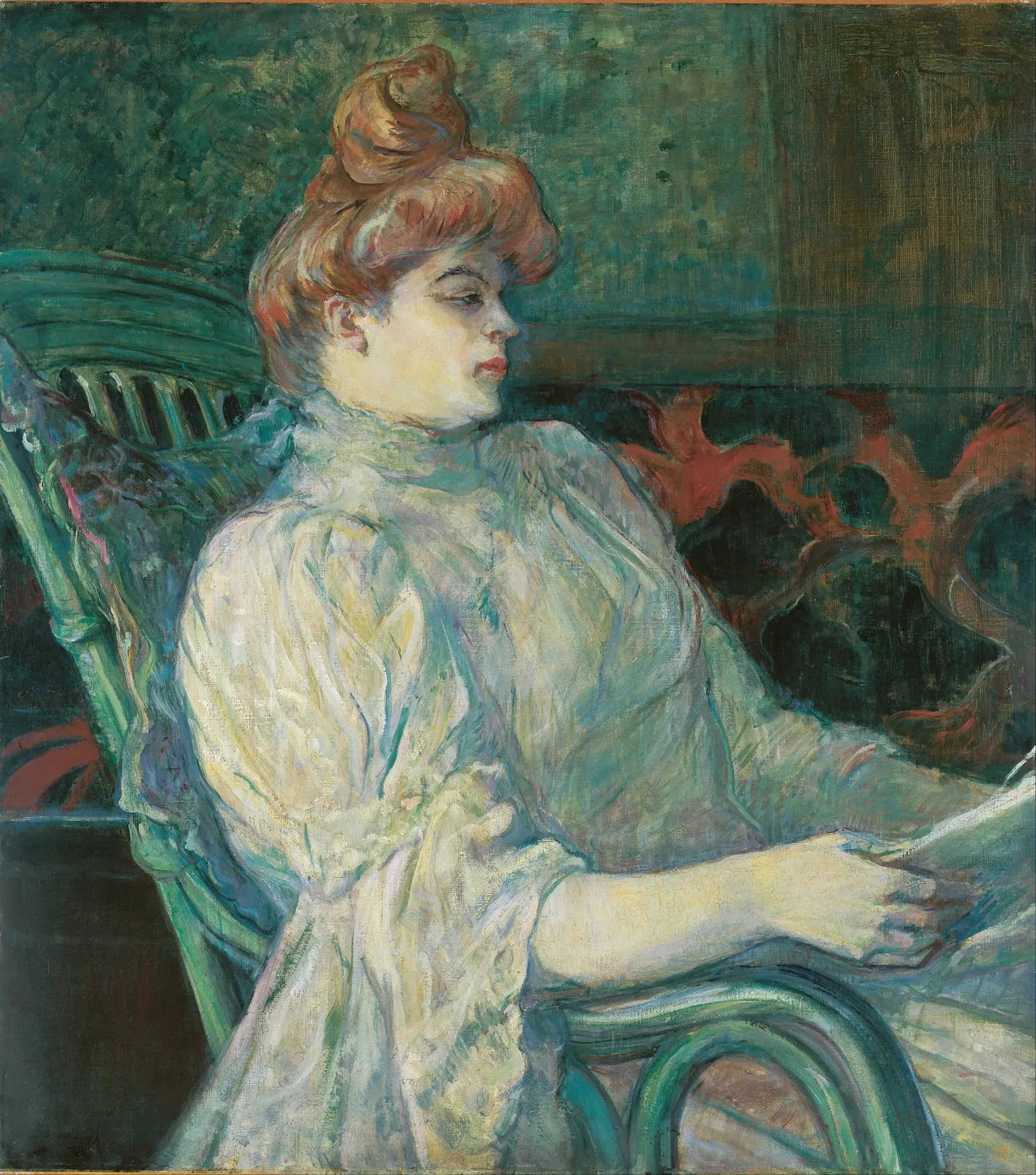 Madame Marthe X―Bordeaux - Henri de Toulouse-Lautrec image 1 copie de tableau peinte à la main