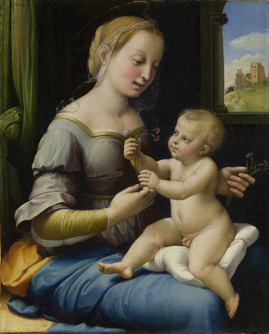 La Madone aux roses (« La Madonna dei Garofani ») - Raphaël Sanzio