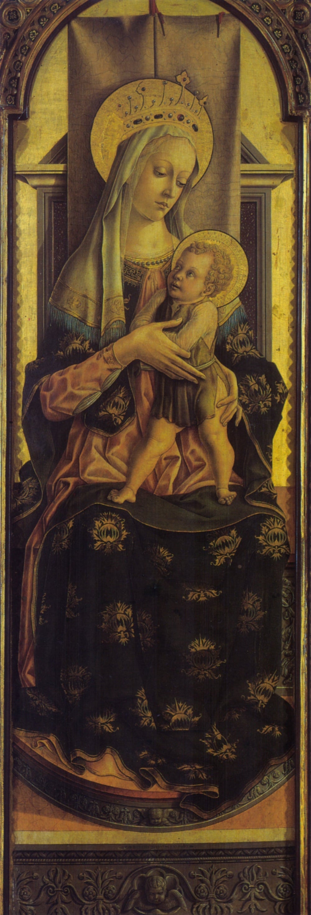 Madone de Montefiore - Carlo Crivelli image 1 reproduction de peinture à l’huile
