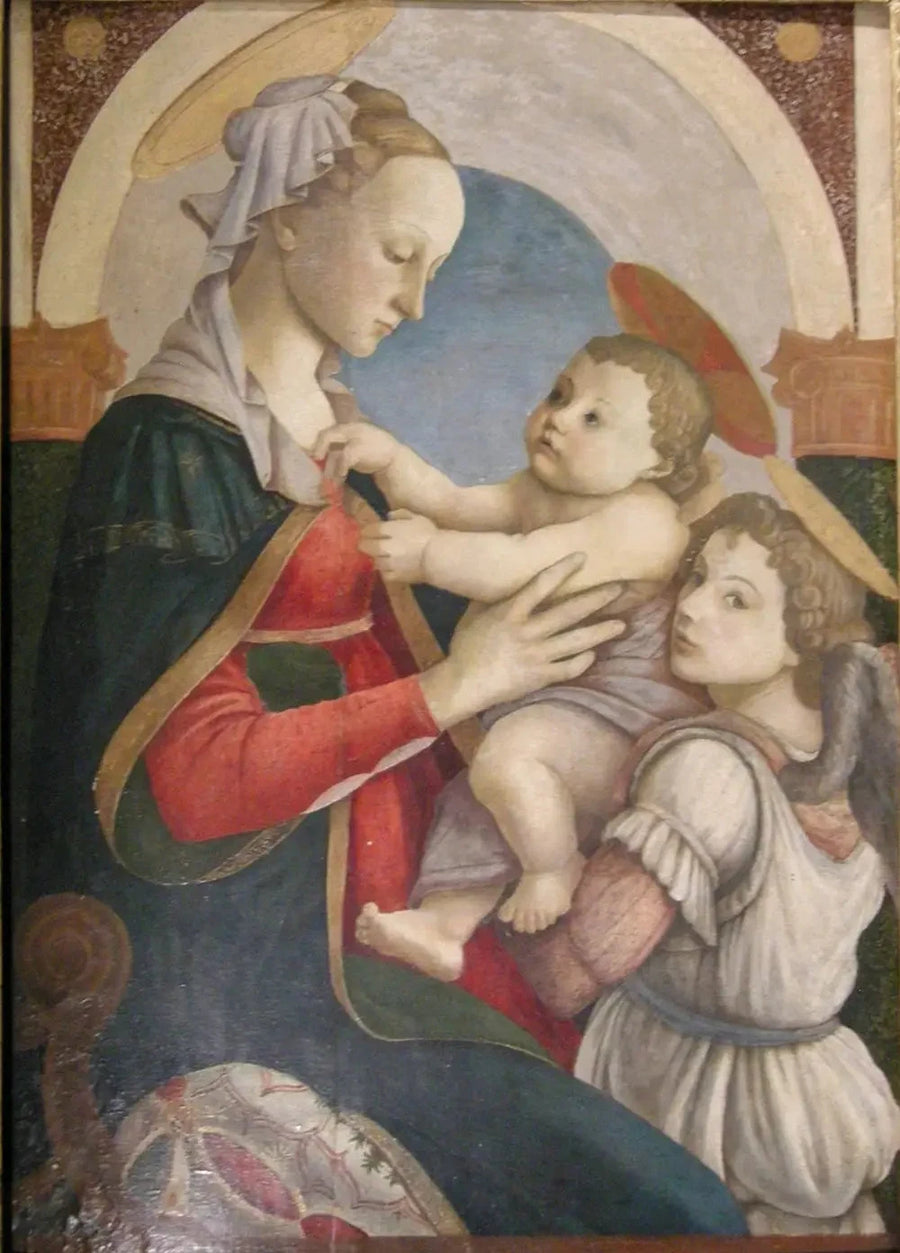 La Vierge et l’Enfant avec un ange, vers 1465 – Sandro Botticelli