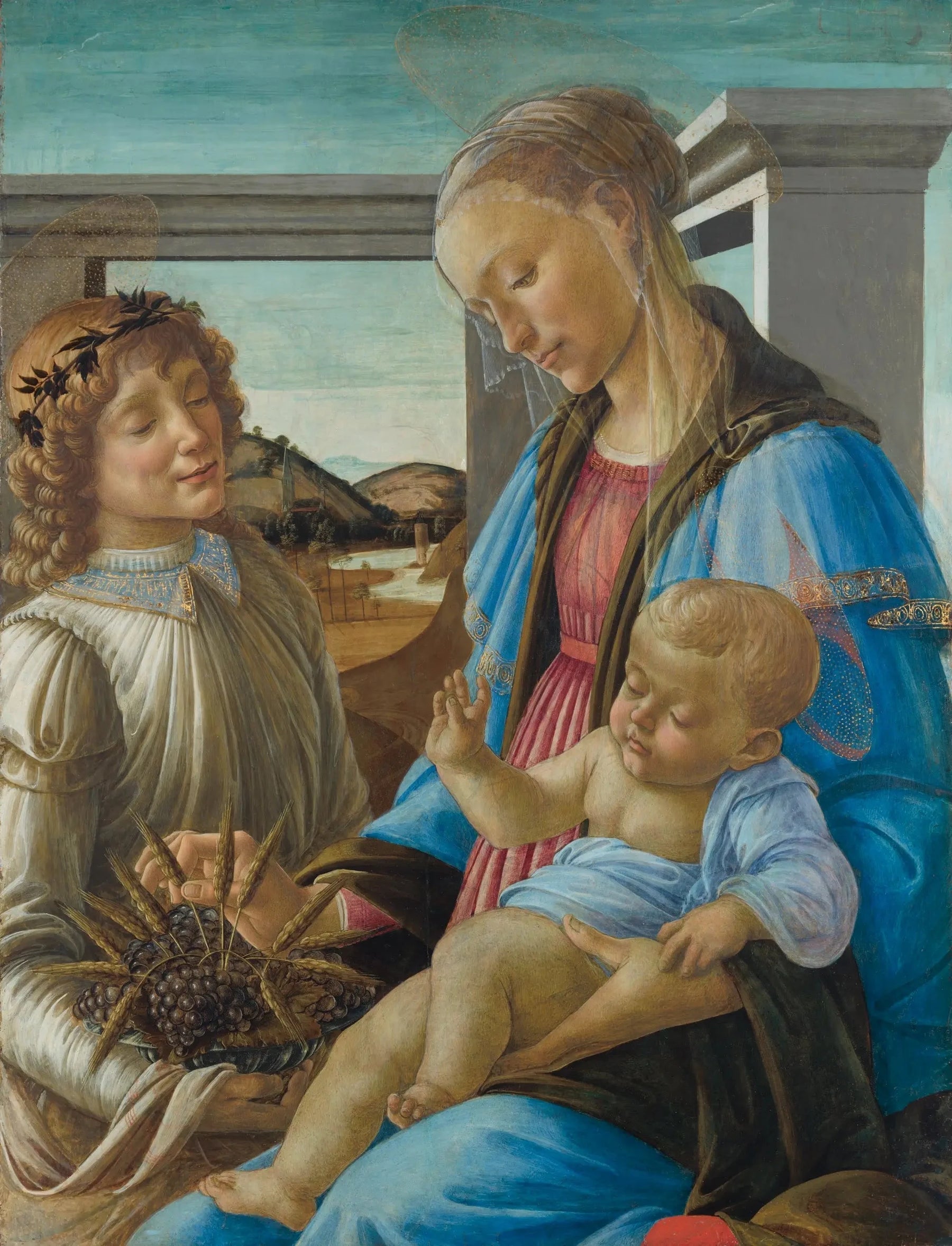 La Madone de l’Eucharistie de Botticelli au musée Gardner – reproduction peinture à l’huile sur toile