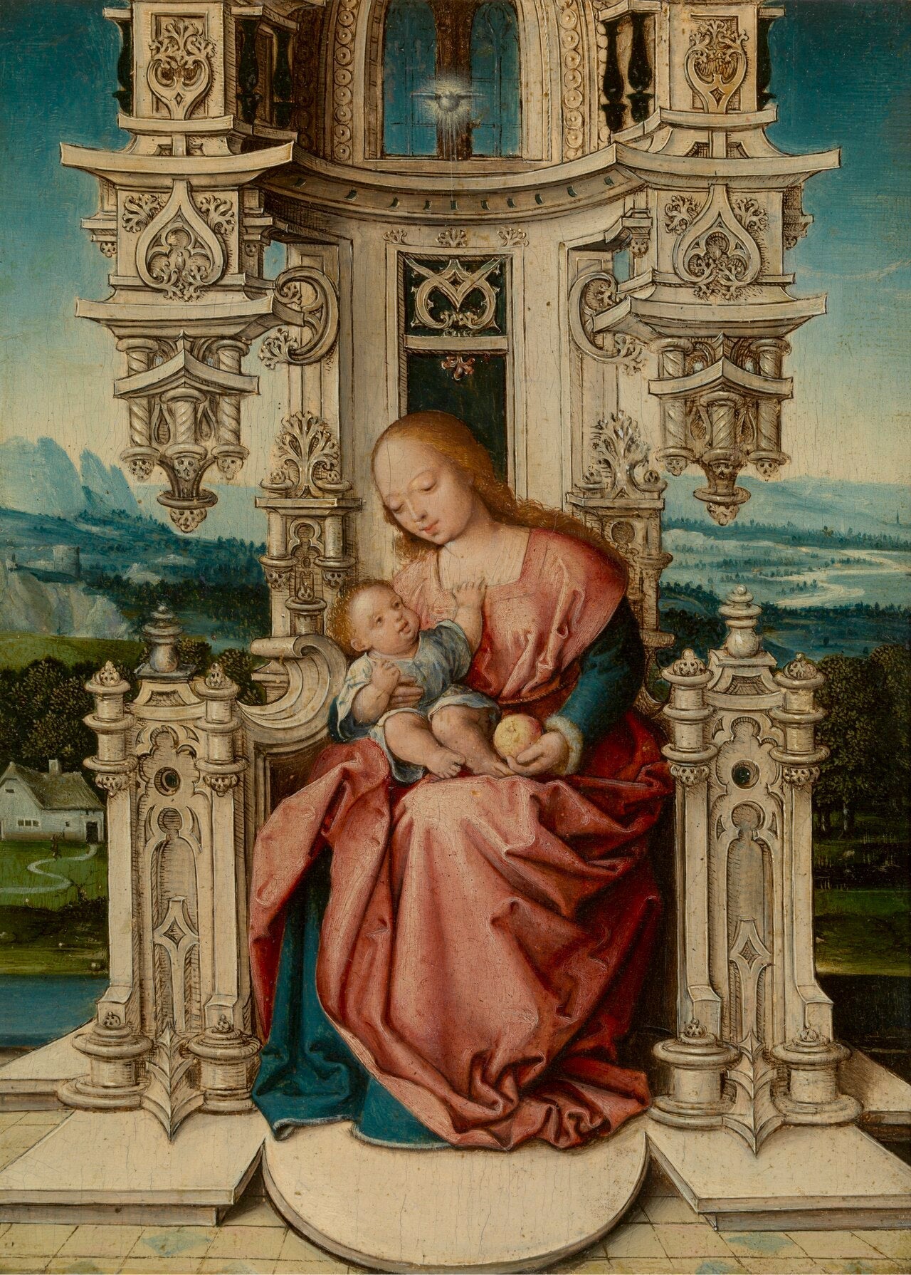 Madone - Jan Gossaert image 1 reproduction de peinture à l’huile