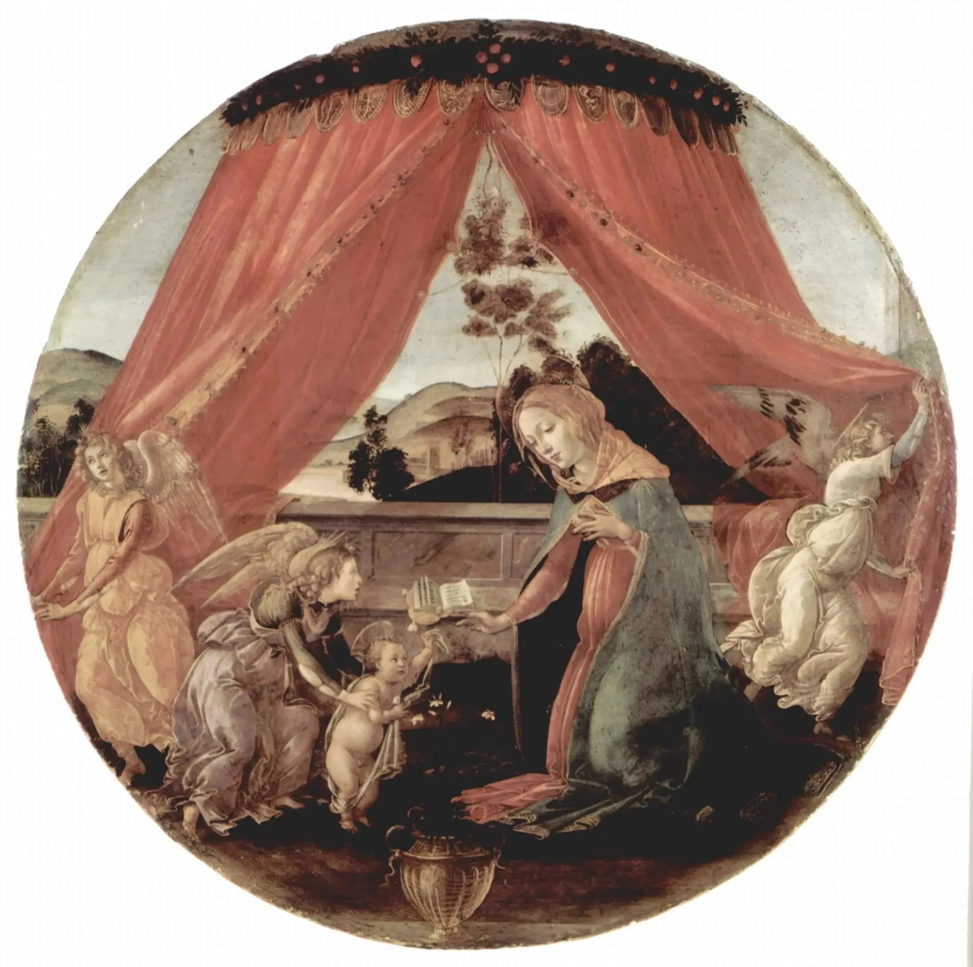 La Madone du pavillon de Botticelli, Pinacoteca Ambrosiana – reproduction peinture à l’huile sur toile