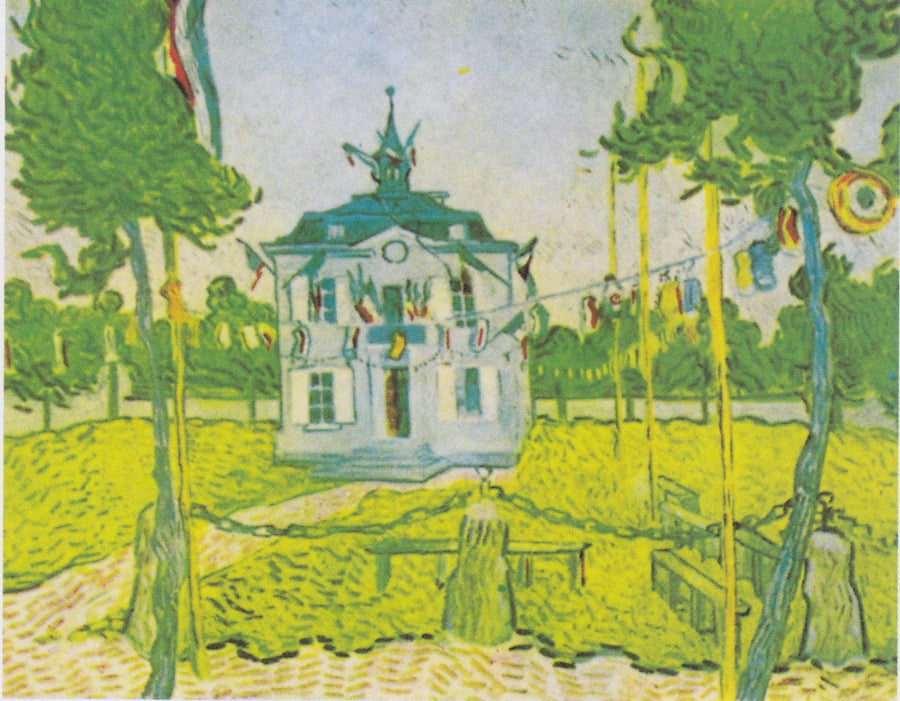 ศาลากลางเมืองอูแวร์-ซูร์-อัวซ วันที่ 14 กรกฎาคม - Vincent van Gogh