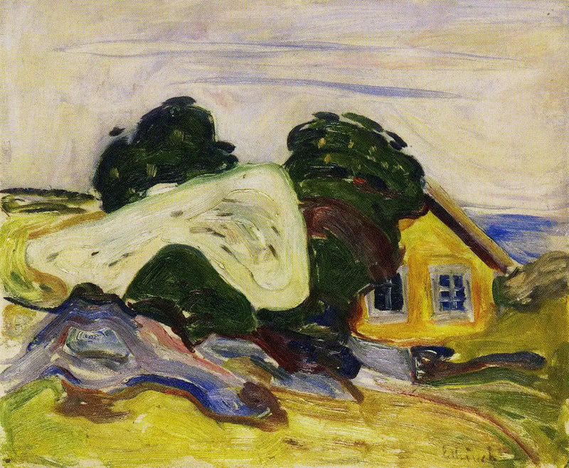 บ้านที่ Åsgprdstrand - Edvard Munch